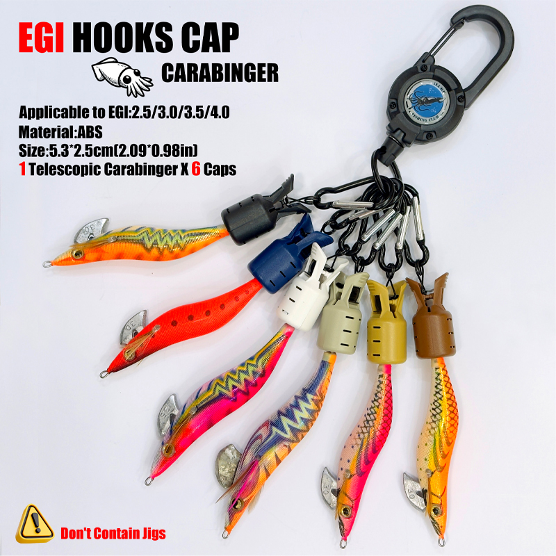 Fishing Lure Accessories - Kalamar Jig Kanca Kapakları ve Karabina