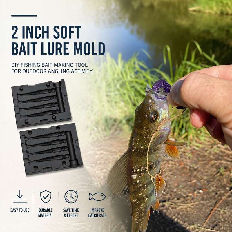 2 İnç Yumuşak Yem Kalıbı DIY B - Fishing Lure Accessories incelemesi ve fiyatı