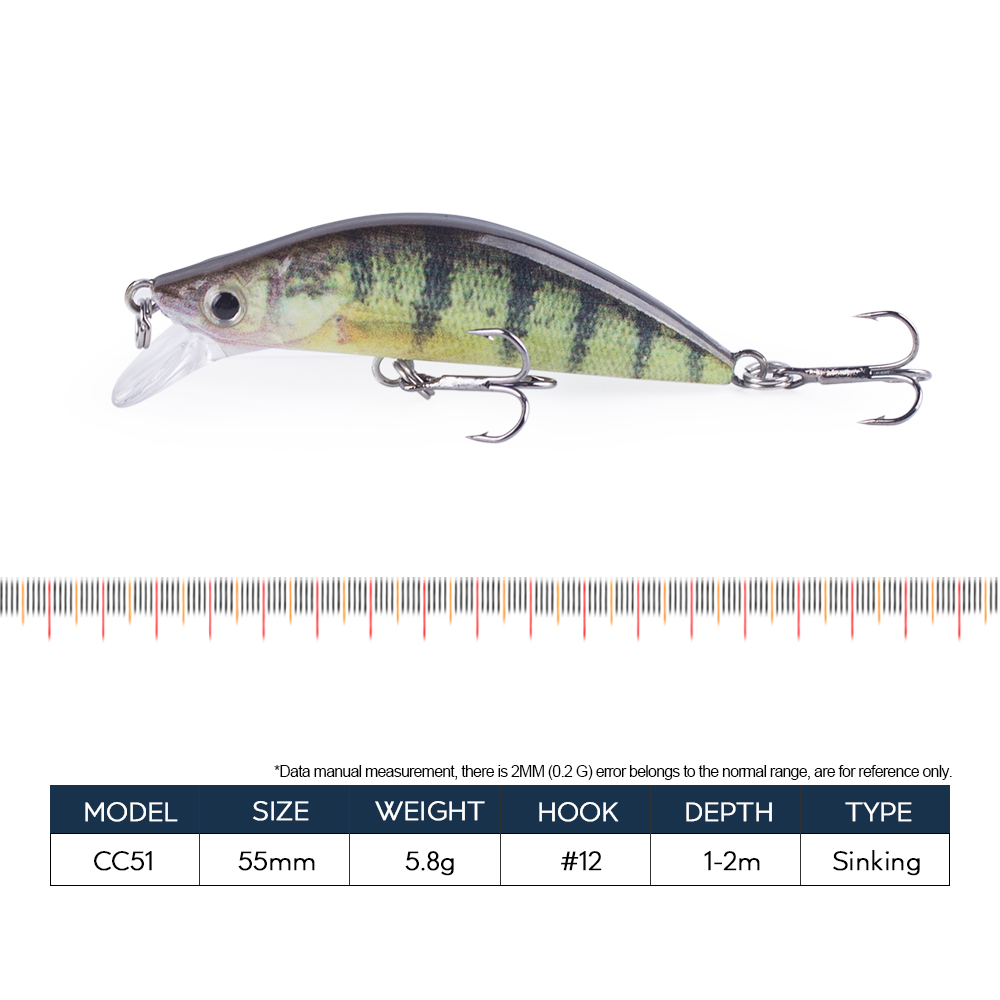 Hanlin Mini Minnow 55mm 5.8g b - Fishing Lure Crankbait incelemesi ve fiyatı
