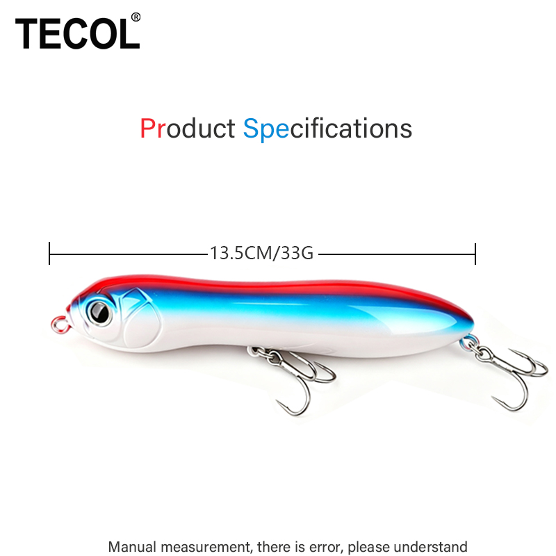 TECOL 33G 13.5CM Yüzey Su Yeml - Fishing Lure Popper incelemesi ve fiyatı